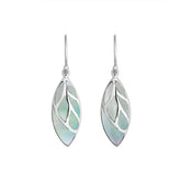 AE-6253-MOP Sterling Silver Fancy Earring With Mother Of Pearl Jewelry Bali Designs Inc